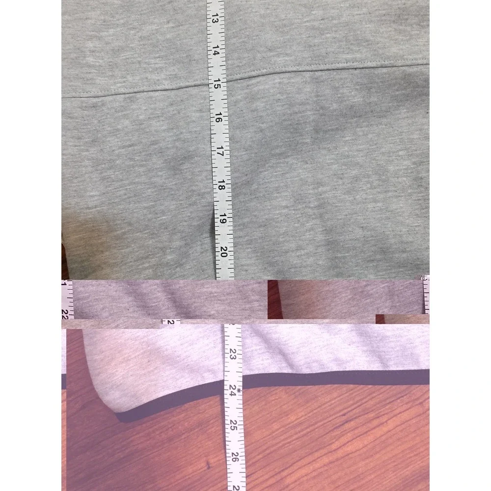 The North Face Mens Gray Black Panel Crew Neck Sweatshirt Zipper Pocket M A7UQU